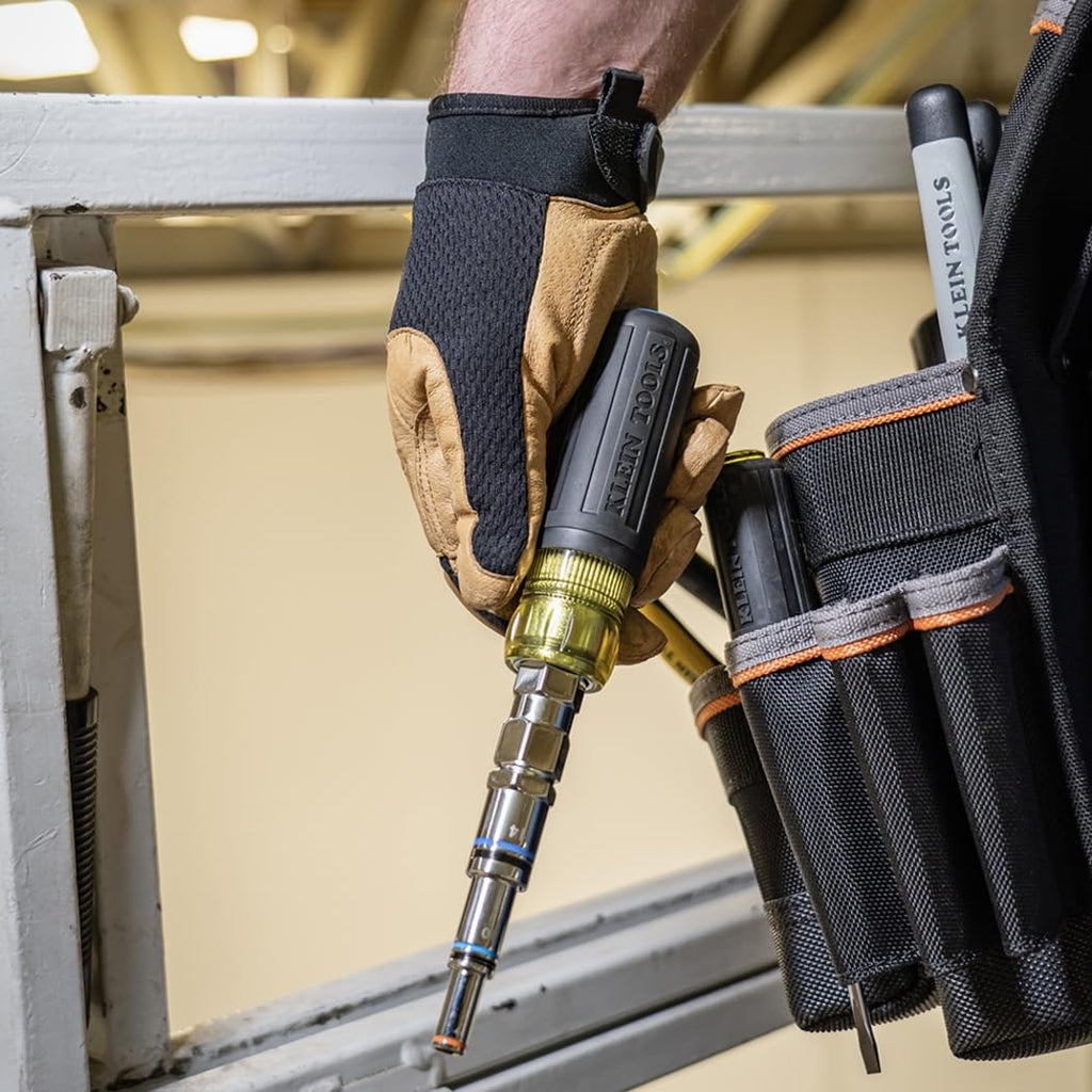 Klein Tools 32809MAGM 11-in-1 Magnetic Pass-Through Nut Driver | Metric Hex 5–19mm
