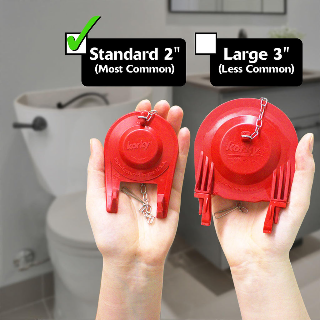 Korky Standard 2-Inch Toilet Repair Kit 4010MP – Easy, Complete Fix for Running, Noisy, and Weak Flushing