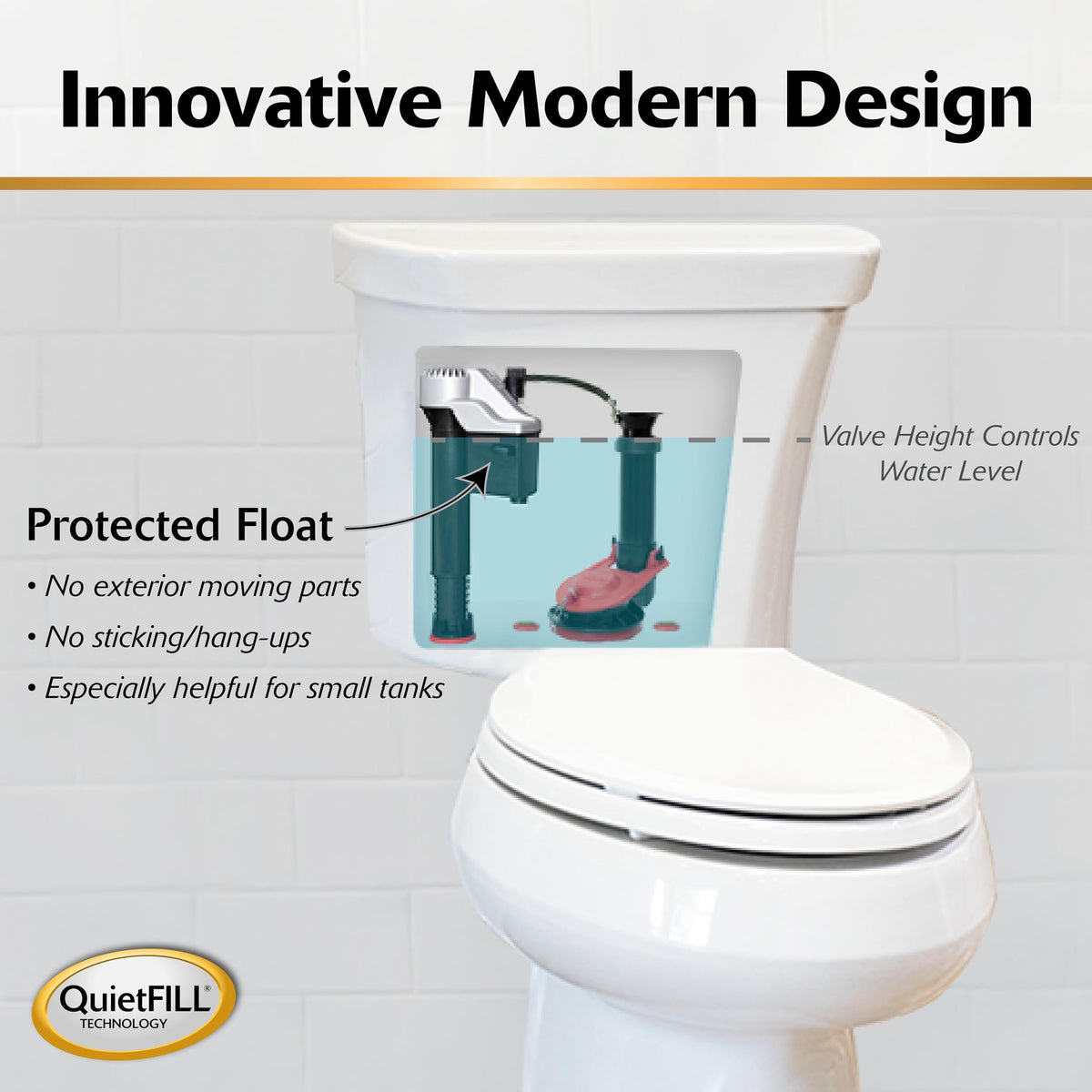 Korky Standard 2-Inch Toilet Repair Kit 4010MP – Easy, Complete Fix for Running, Noisy, and Weak Flushing