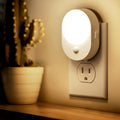 L LOHAS LED Motion Sensor Night Light – 2-Pack, Dusk-to-Dawn & Motion Sensing, 3000K Soft White, 30/60/100lm Dimmable