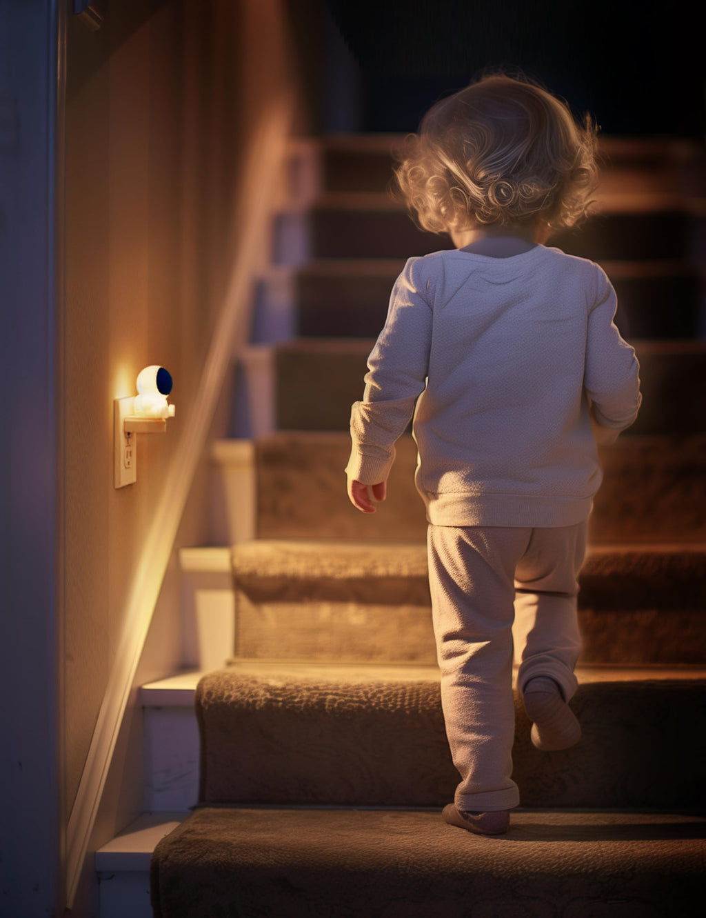 L LOHAS LED Night Light for Kids — 3D Space, RGB + 3000K Soft White, 3 Modes