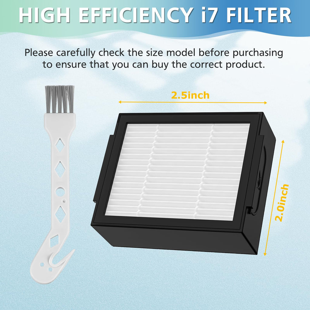 Lacvik 20-Pack 4639161 High-Efficiency Roomba Filters for iRobot Roomba E/I/J Series