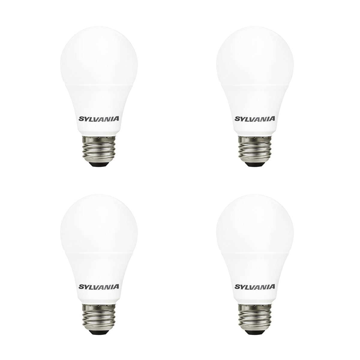 LEDVANCE Sylvania A19 LED Bulbs 14W (100W Equivalent) 1500 Lumens Frosted 2700K Soft White - 4 Pack