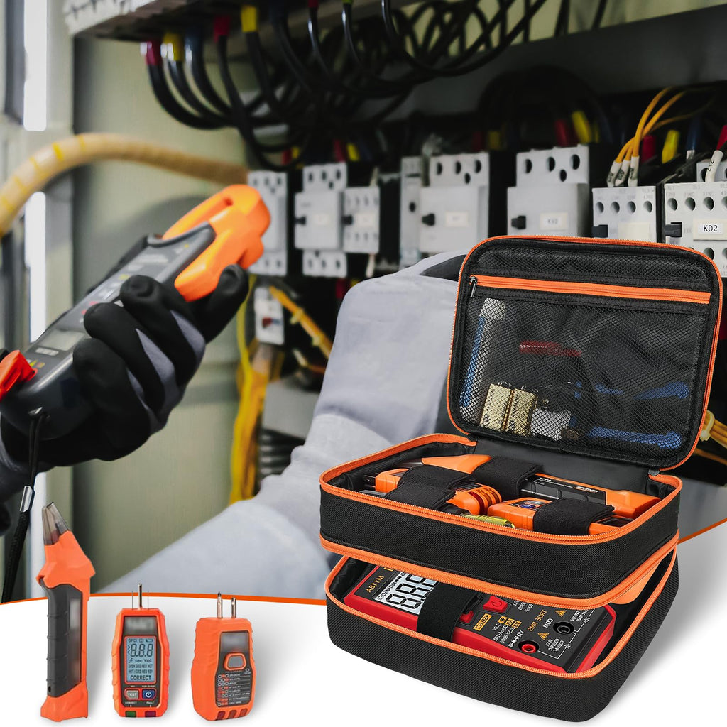 LEFOR·Z Carrying Case for Klein Tools ET310 Series – Double Layer, 6 Elastic Bands, Portable