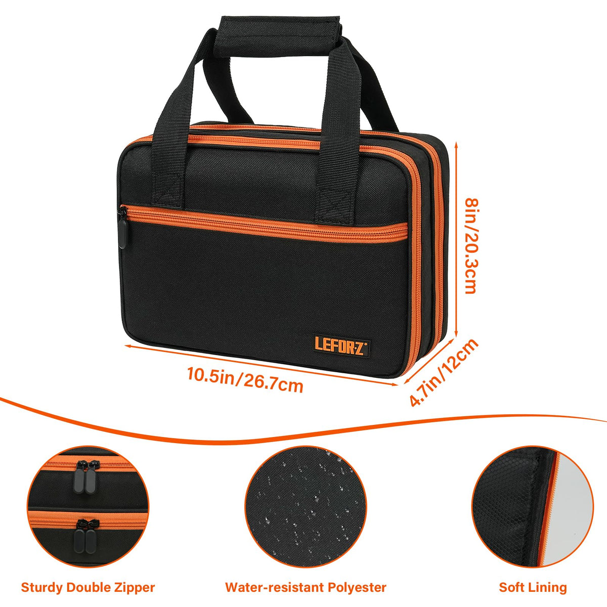 LEFOR·Z Carrying Case for Klein Tools ET310 Series – Double Layer, 6 Elastic Bands, Portable