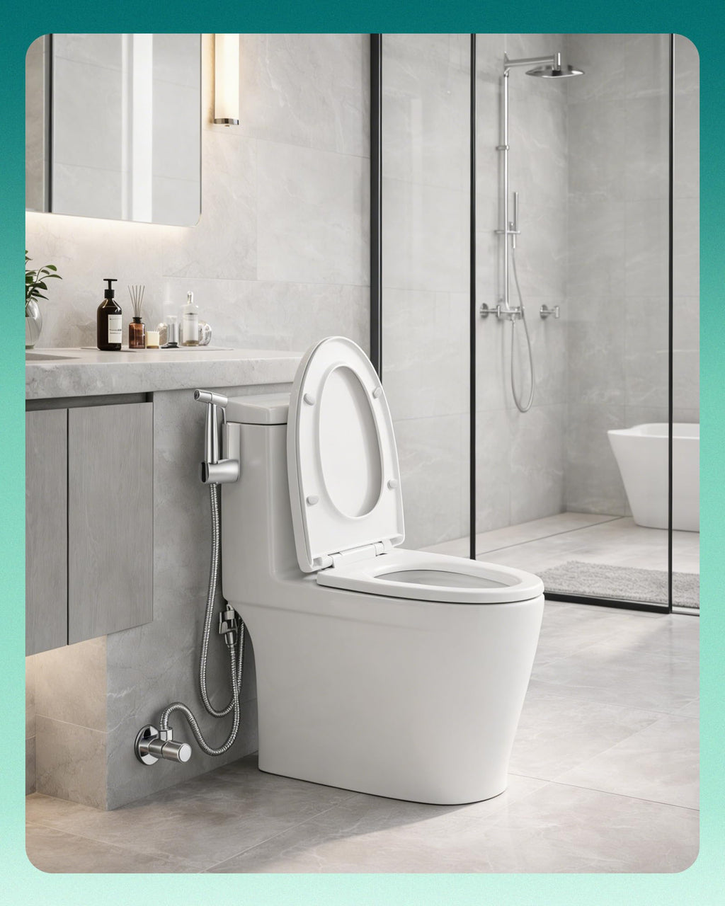 LUFEIDRA Handheld Bidet Sprayer: Adjustable Water Pressure for Toilet & Feminine Wash