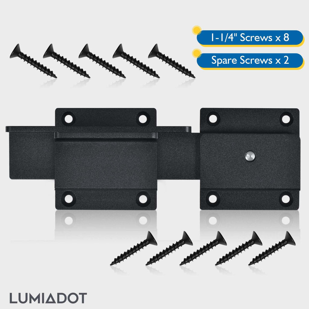 Lumiadot Flip Gate Latch Lock – Heavy-Duty Aluminum, Padlock Hole, Outdoor Gate & Fence