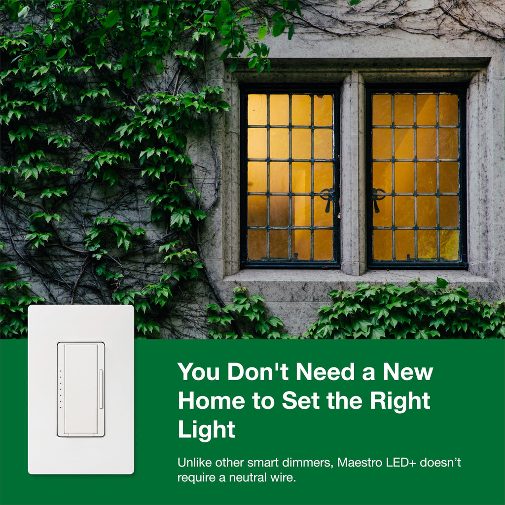 Lutron Maestro LED+ Dimmer Switch 3-Pack – 150W, Single-Pole/Multi-Location, White