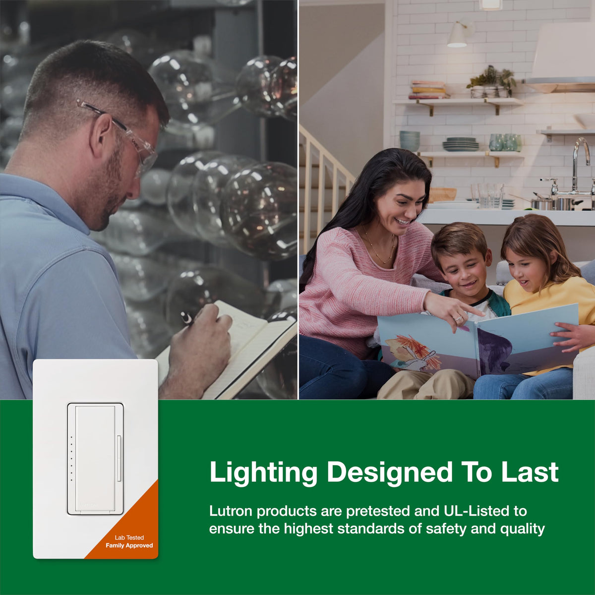 Lutron Maestro LED+ Dimmer Switch 3-Pack – 150W, Single-Pole/Multi-Location, White