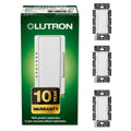 Lutron Maestro LED+ Dimmer Switch 3-Pack – 150W, Single-Pole/Multi-Location, White