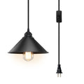 LYOOWNG Plug in Pendant Light – Industrial Farmhouse Hanging Light with Plug-in Cord