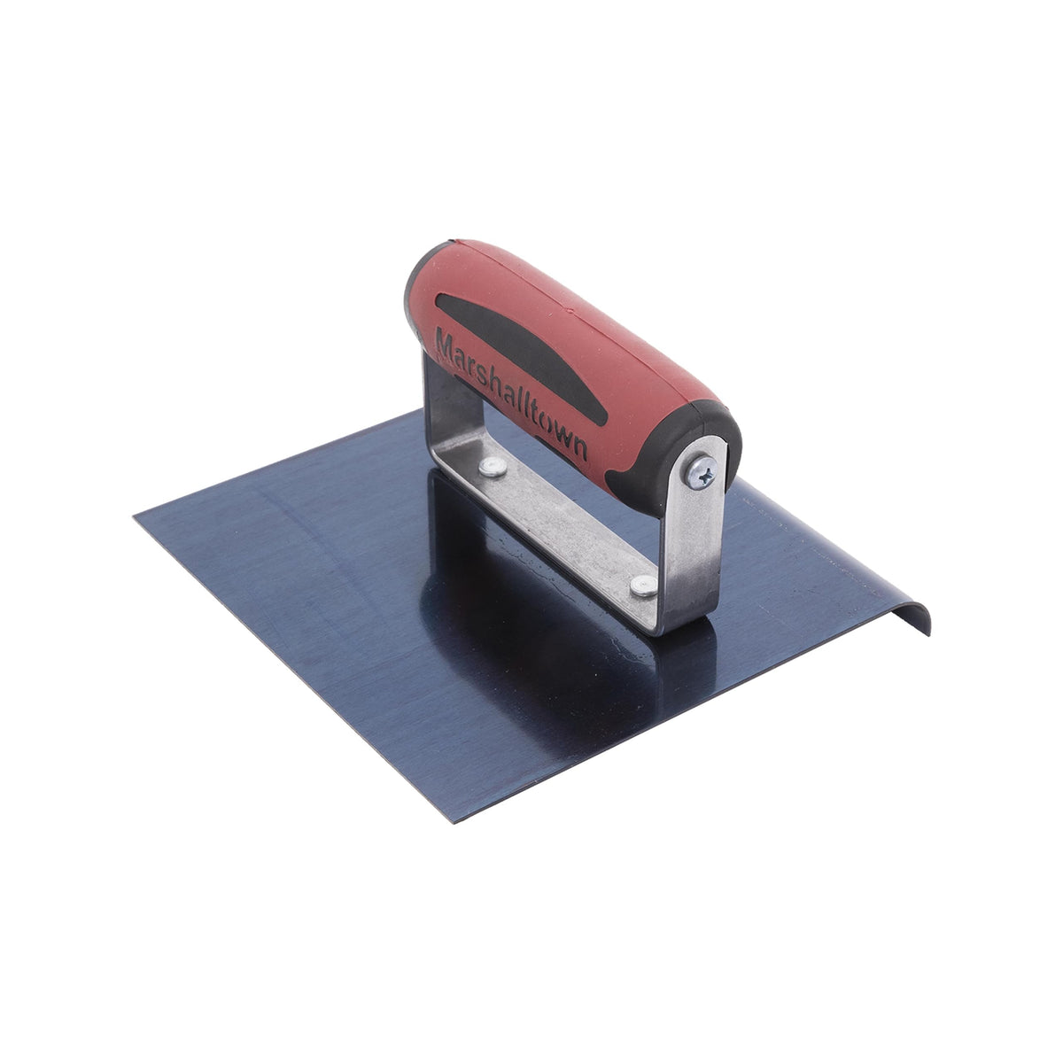 MARSHALLTOWN Straight Concrete Edger – 6x6 Blue Steel Blade, 1/2 Lip x 3/8 Radius – USA Made (162BD)
