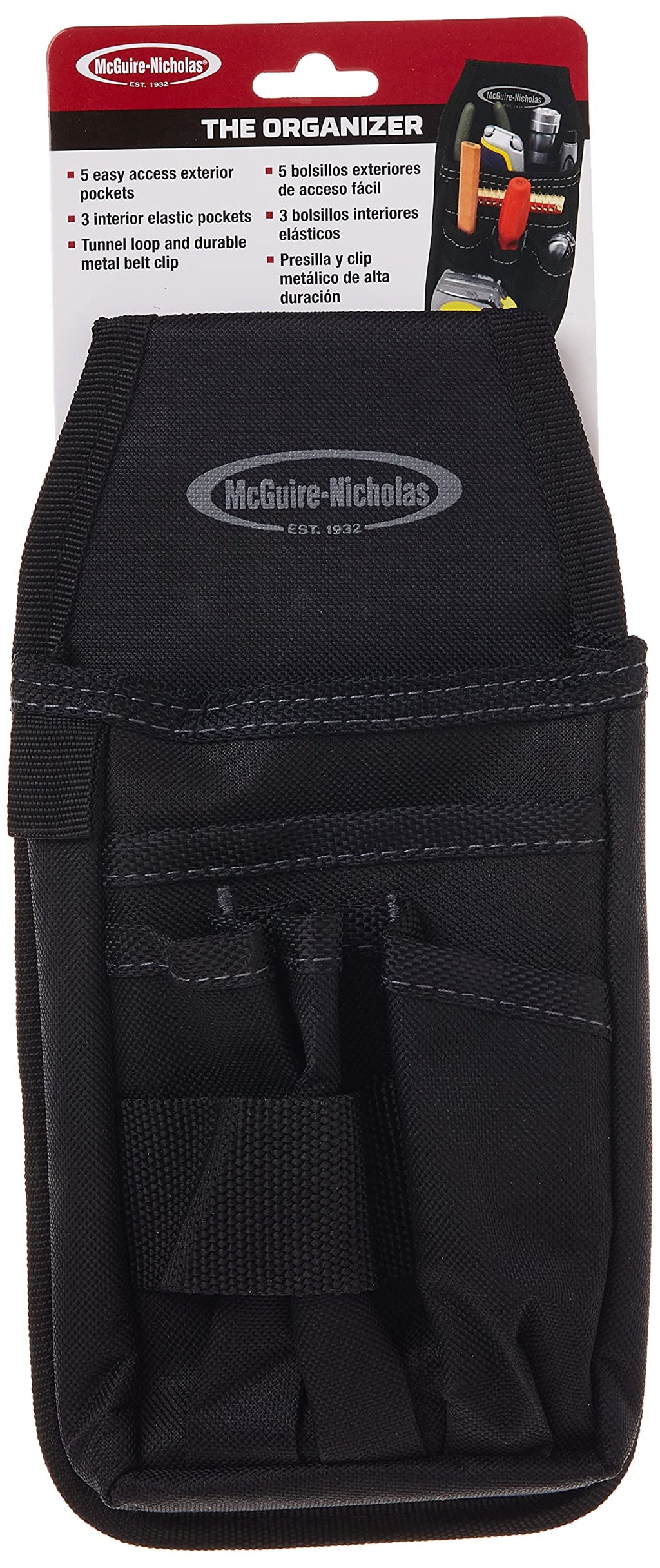 McGuire-Nicholas Mini Organizer | Compact Nylon Tool Pouch for Belt Attachment