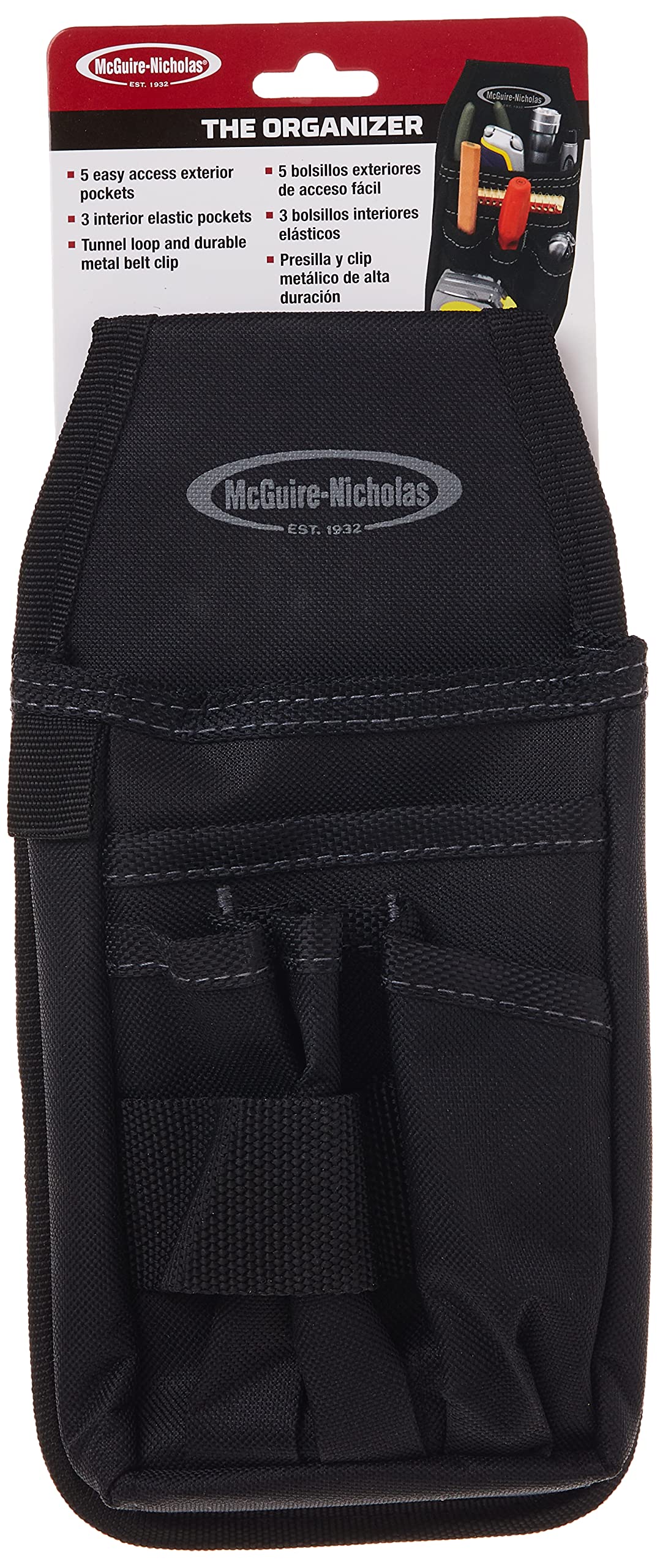 McGuire-Nicholas Mini Organizer | Compact Nylon Tool Pouch for Belt Attachment