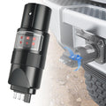 MECMO 360° Rotatable 7-Pin & 4-Pin Trailer Tester — 6 LED Indicators, IP67, Swivel Connector