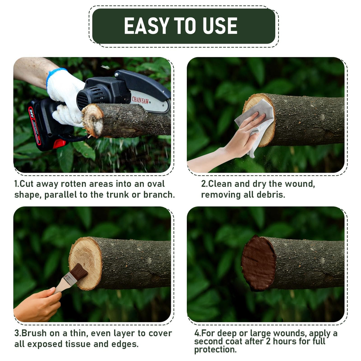Meuvcol Tree Wound Sealer & Dressing – 500g Bark Repair & Grafting Sealant