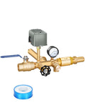 Miumoon 1"x11" Well Pressure Tank Tee Kit — 40-60 PSI Switch, Brass, Fits Tanks Up to 16"