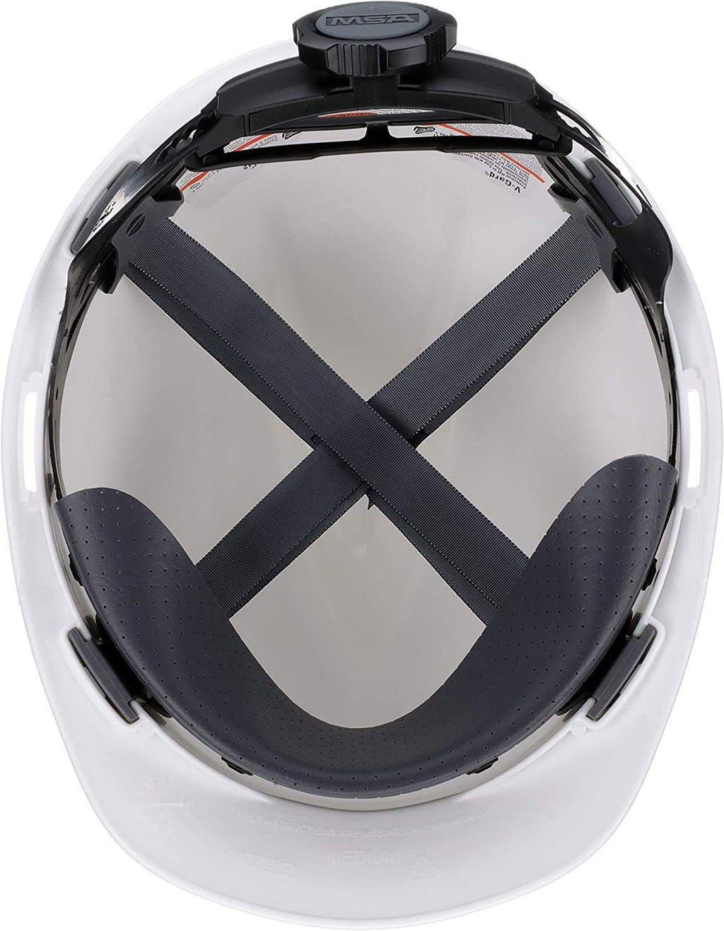 MSA 475358 V-Gard Cap Style Hard Hat with Fas-Trac III – White