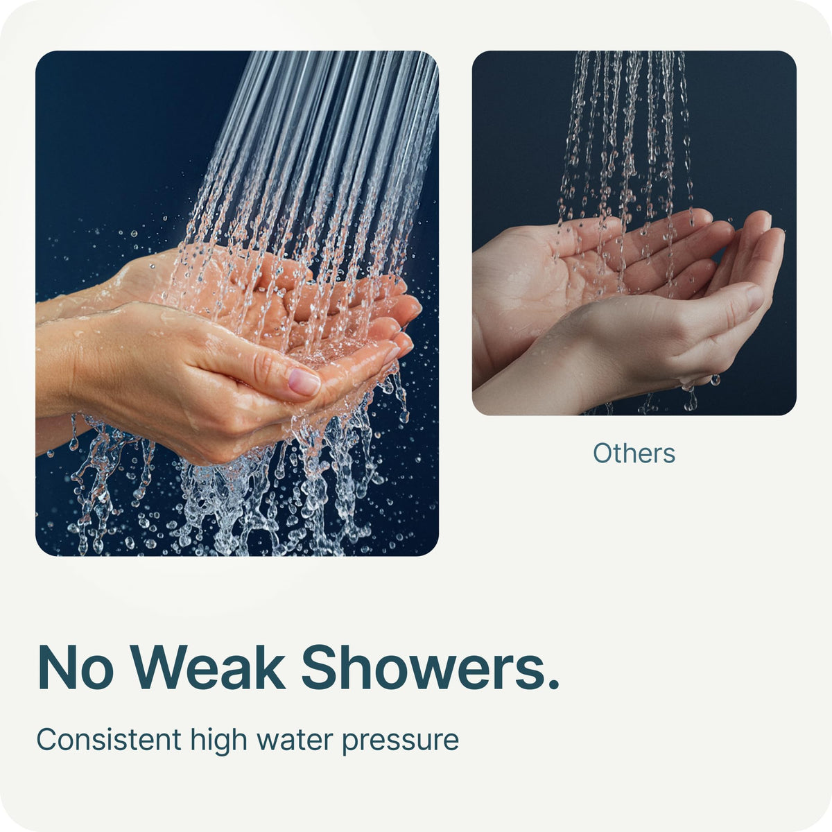 MyHalos Filtered Shower Head for Hard Water – High Pressure, Chlorine Removal (Black)