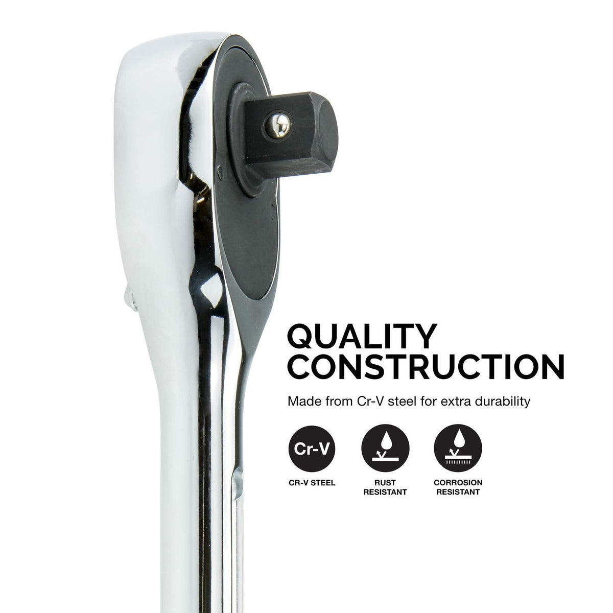 NEIKO 03069A Extendable 3/4-Inch Drive Ratchet Handle | 24-Tooth, 24 to 39.75 in Reach