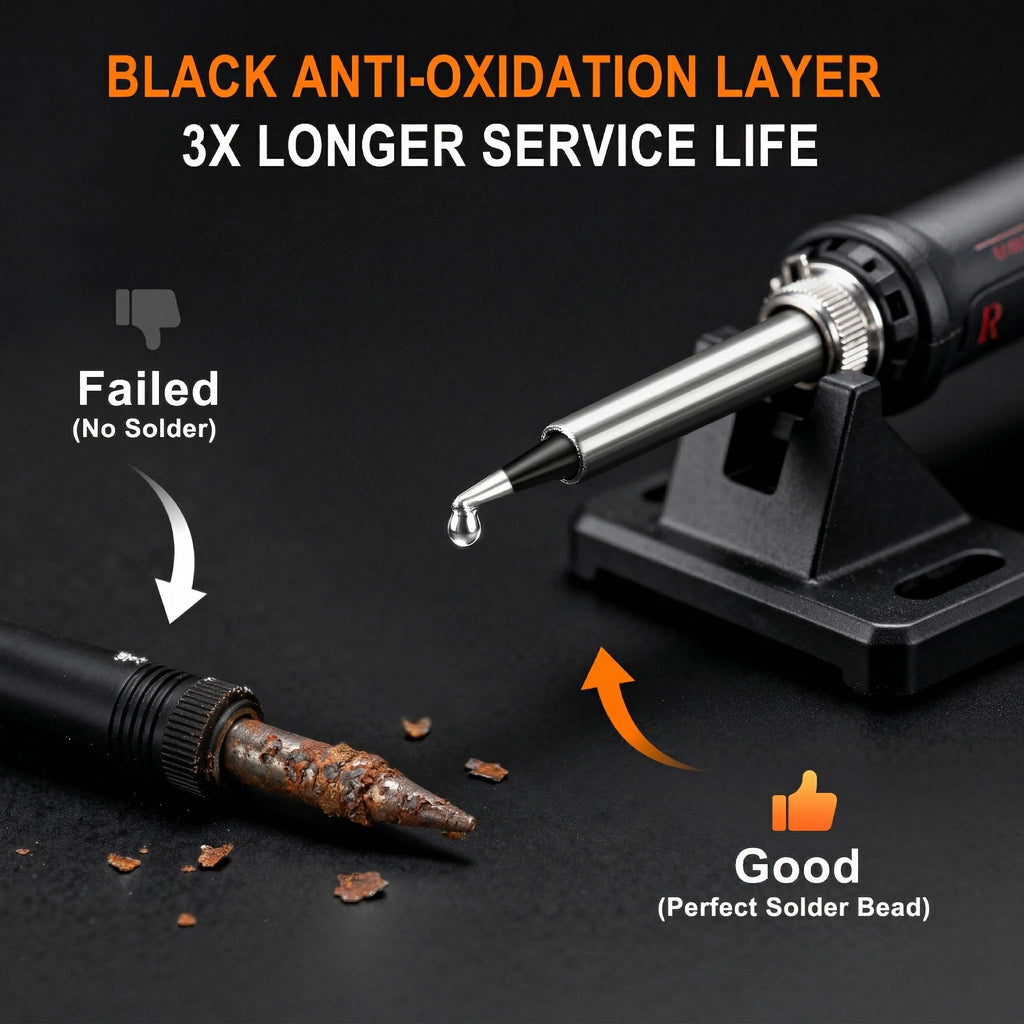 NEWACALOX 16x 900M Lead-Free Soldering Tips for Hakko 936/937 & Compatible Stations