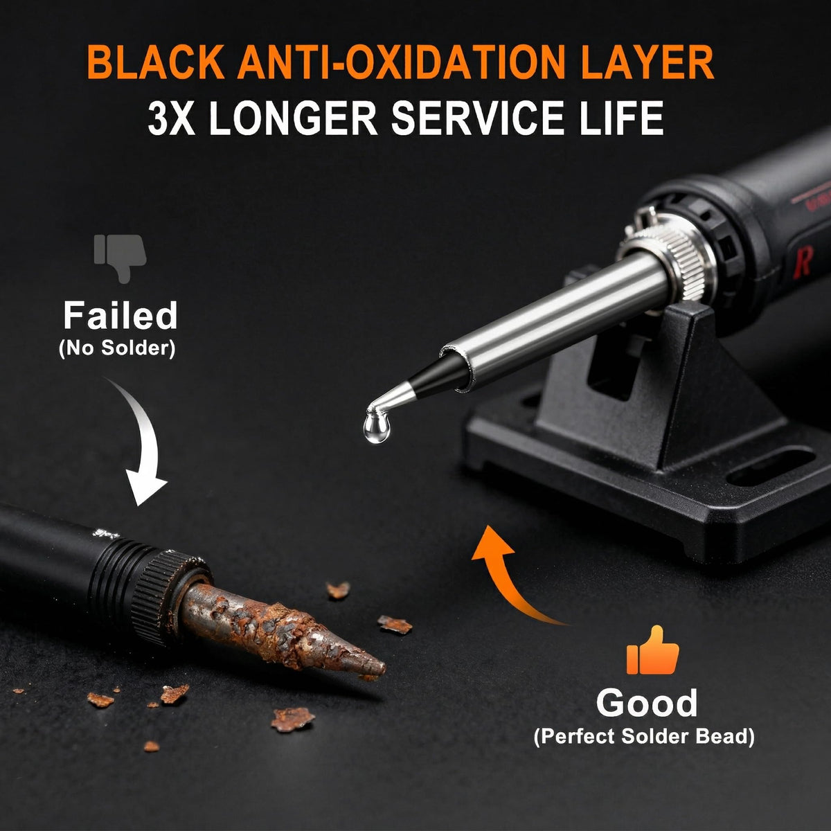 NEWACALOX 16x 900M Lead-Free Soldering Tips for Hakko 936/937 & Compatible Stations