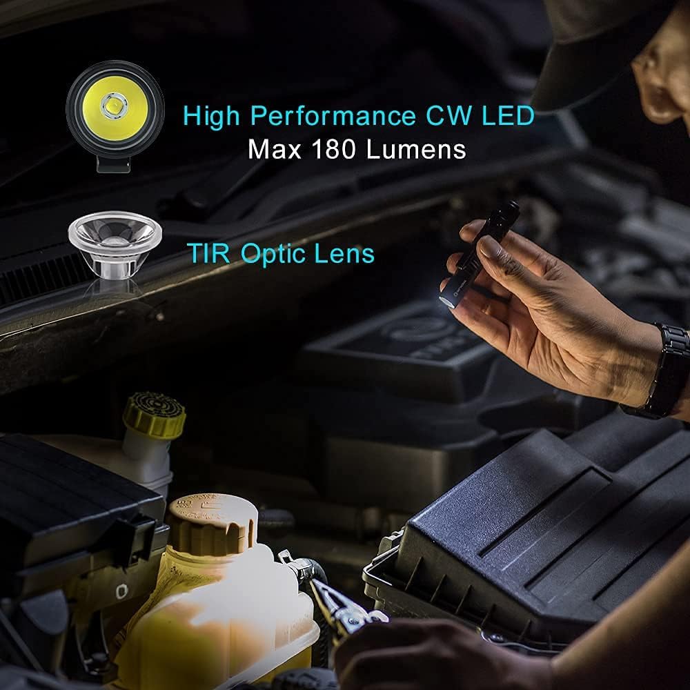 OLIGHT I3T EOS 180 Lumens Dual-Output Slim EDC Flashlight – Desert Tan