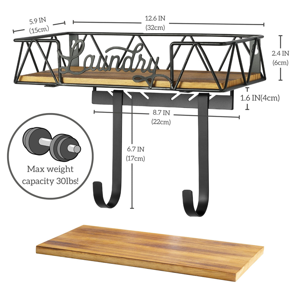 PERFNIQUE Ironing Board Holder Wall Mount | Farmhouse Laundry Storage