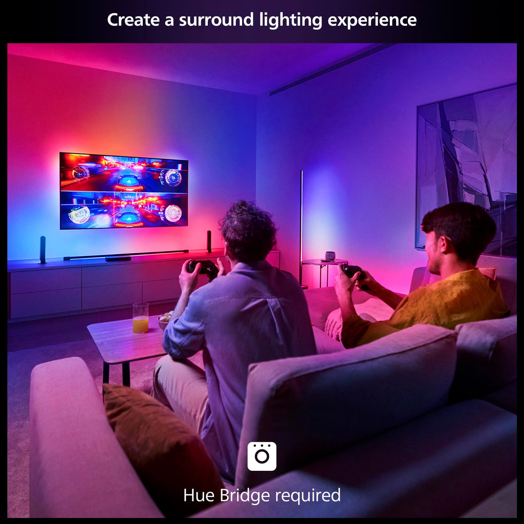 Philips Hue Play HDMI Sync Box 8K – Sync Lights with Games, Movies & Music (Bridge Required)