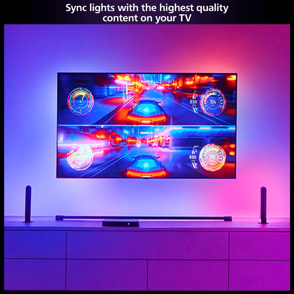 Philips Hue Play HDMI Sync Box 8K – Sync Lights with Games, Movies & Music (Bridge Required)