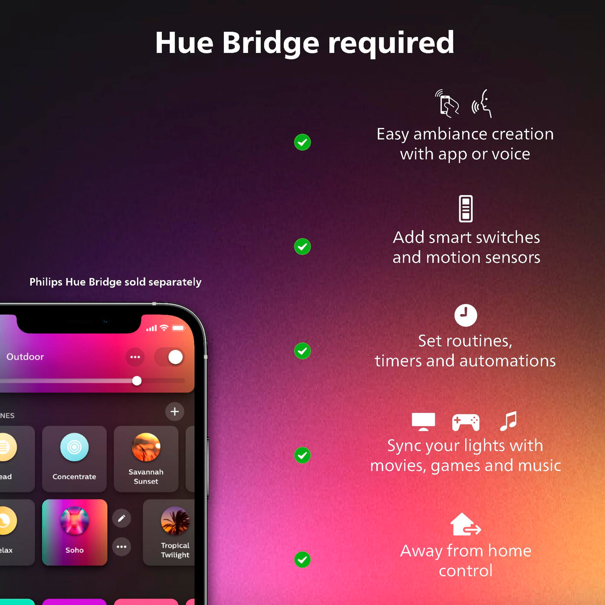 Philips Hue Play HDMI Sync Box 8K – Sync Lights with Games, Movies & Music (Bridge Required)