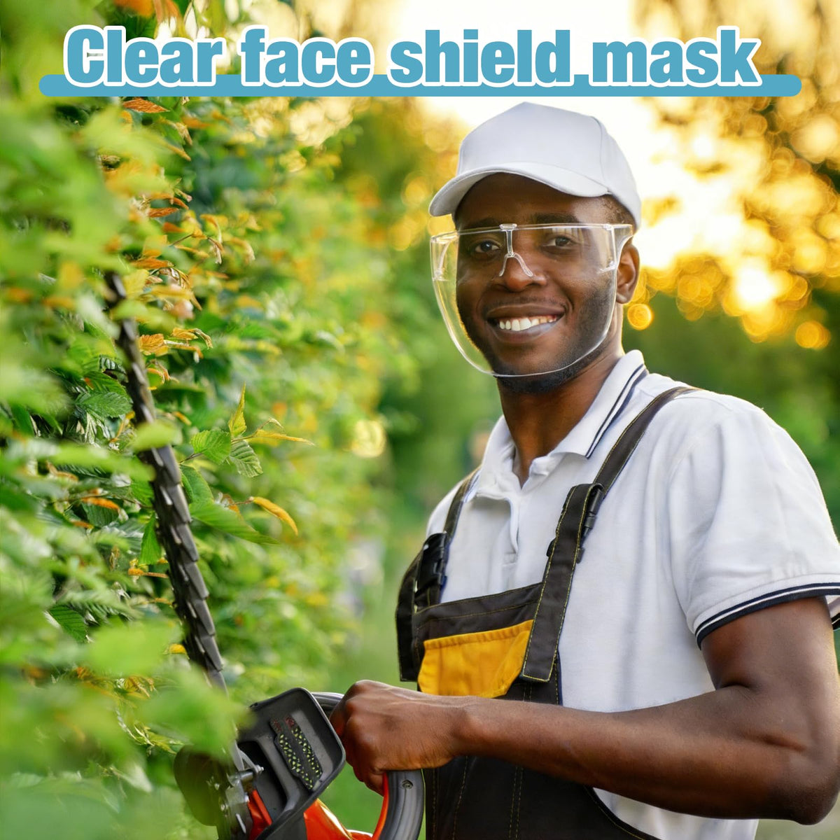 Piccircuit Face Shield with Glasses 4 Pack – Anti-Fog Full-Face Protection
