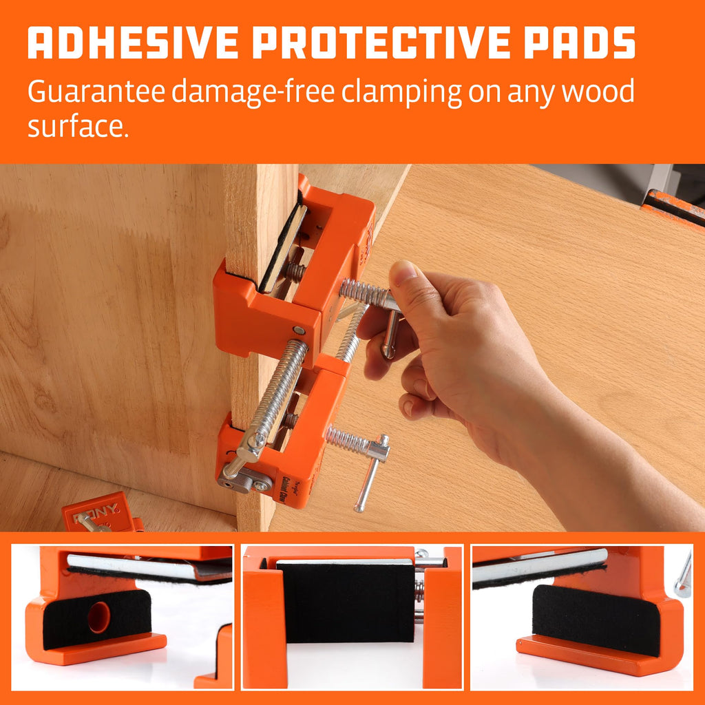 PONY 4-Pack 8510 Cabinet Claw Clamps – Fast Face-Frame Installation (440 lbs)