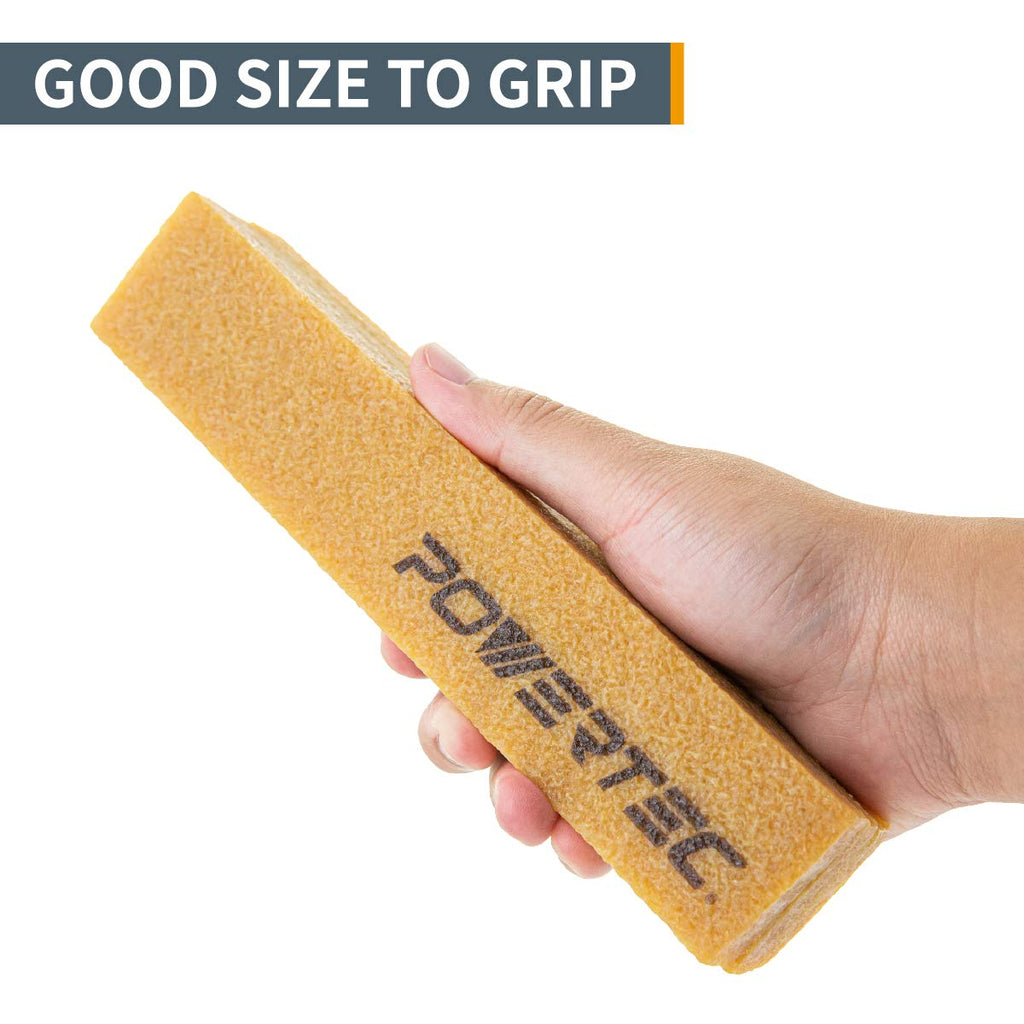 POWERTEC 71002-P2 Abrasive Cleaning Stick for Sanding Belts & Discs — 8-1/2 in (2-Pack) Natural Rubber Eraser