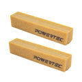 POWERTEC 71002-P2 Abrasive Cleaning Stick for Sanding Belts & Discs — 8-1/2 in (2-Pack) Natural Rubber Eraser
