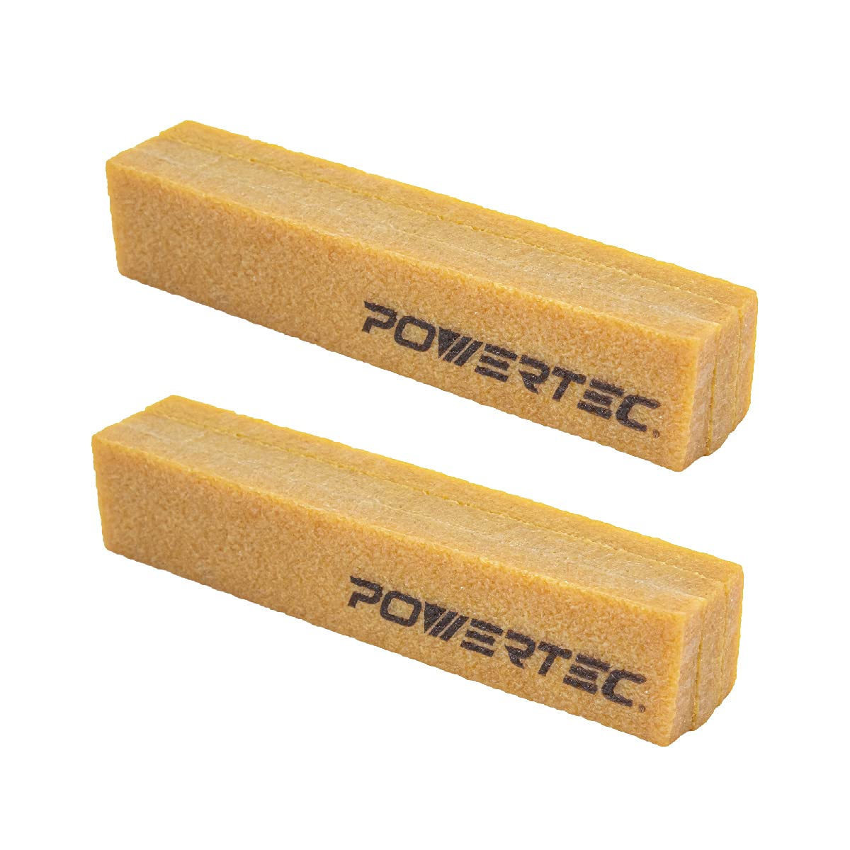 POWERTEC 71002-P2 Abrasive Cleaning Stick for Sanding Belts & Discs — 8-1/2 in (2-Pack) Natural Rubber Eraser