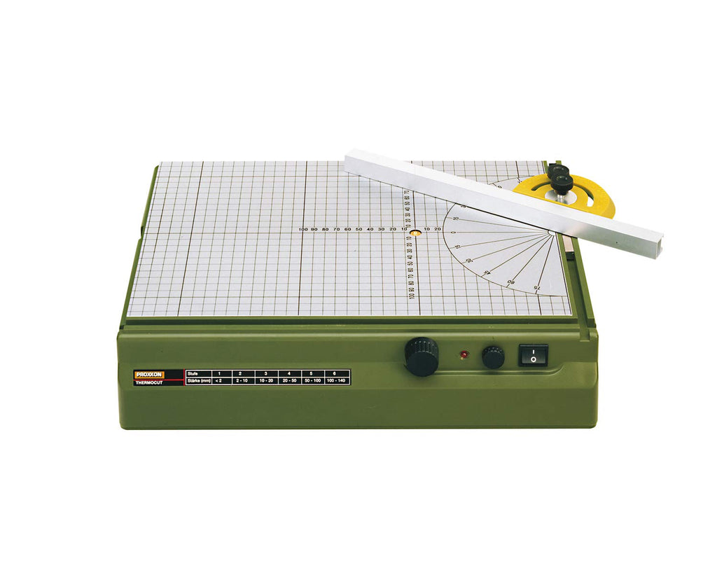 Proxxon Thermocut 115/E Auto-CAD Hot Wire Foam Cutter with Large Table | Precision Styrofoam Cutting 37080