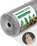 Pterying 1/2in x 48in x 100ft Hardware Cloth – Hot-Dip Galvanized Welded Wire Mesh for Poultry, Garden & Tree Protection
