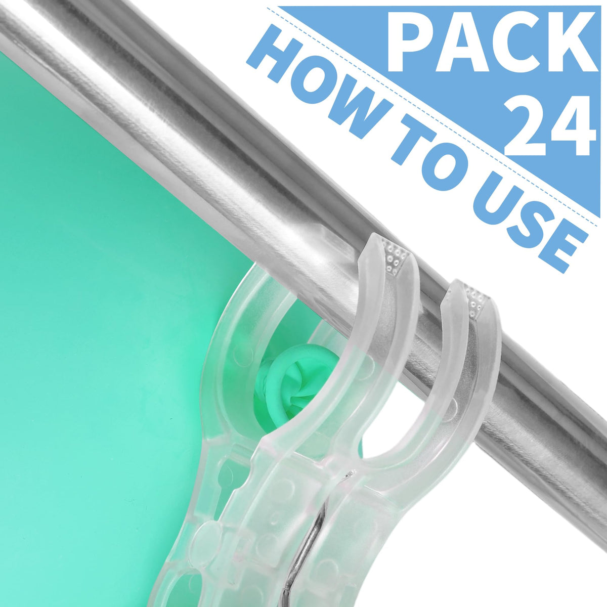 PUGPIU 24 Pack Balloon Arch Clips – Transparent 3.5 Inch Spring Clamps for Backdrops, Photography, and Decor