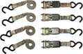 Raider RPS Outdoors Mossy Oak Break-Up Infinity 1x8' Ratchet Tie Down Straps — 4 Pack (300 lb SWL / 900 lb Tension)