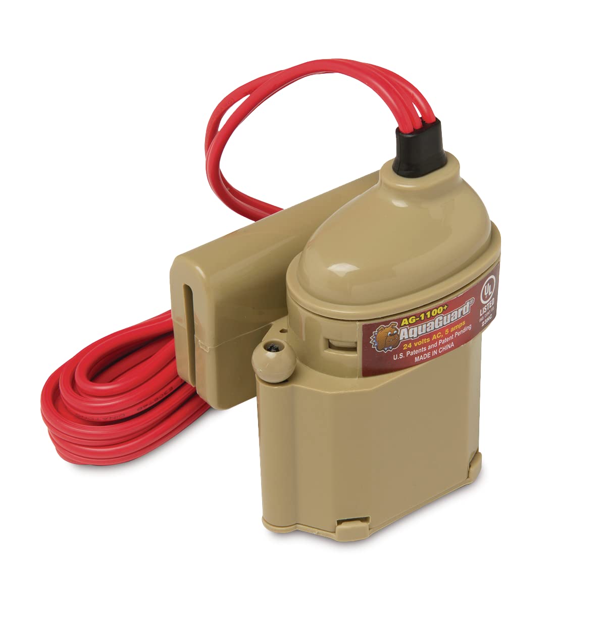 RectorSeal AquaGuard 96100 Magnetic Float Switch for Metal Secondary Drain Pans – Drill-Free Install, UL 508 Approved