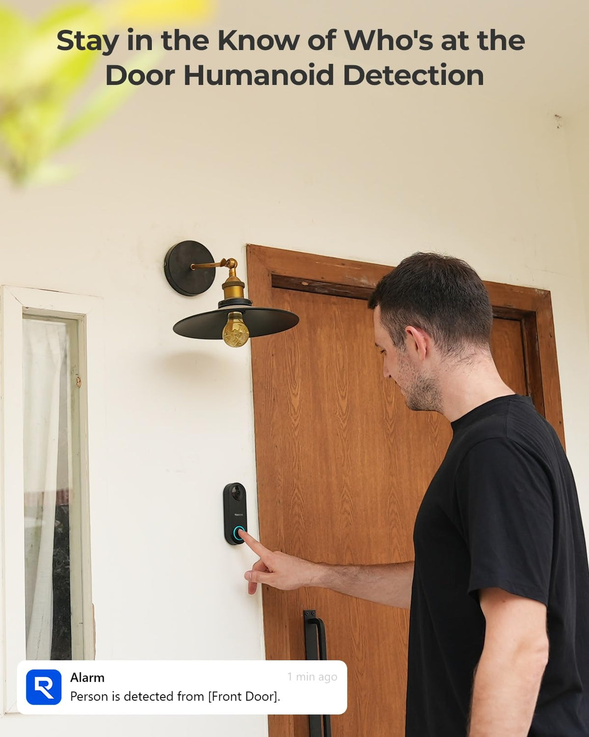 REOLINK PoE Video Doorbell 2K – 4:3 View, 180° Diagonal, Local Storage, No Monthly Fee