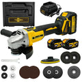 RhovixStar Cordless Angle Grinder 3/8 in | Brushless, 4-Speed, Makita 18V Compatible
