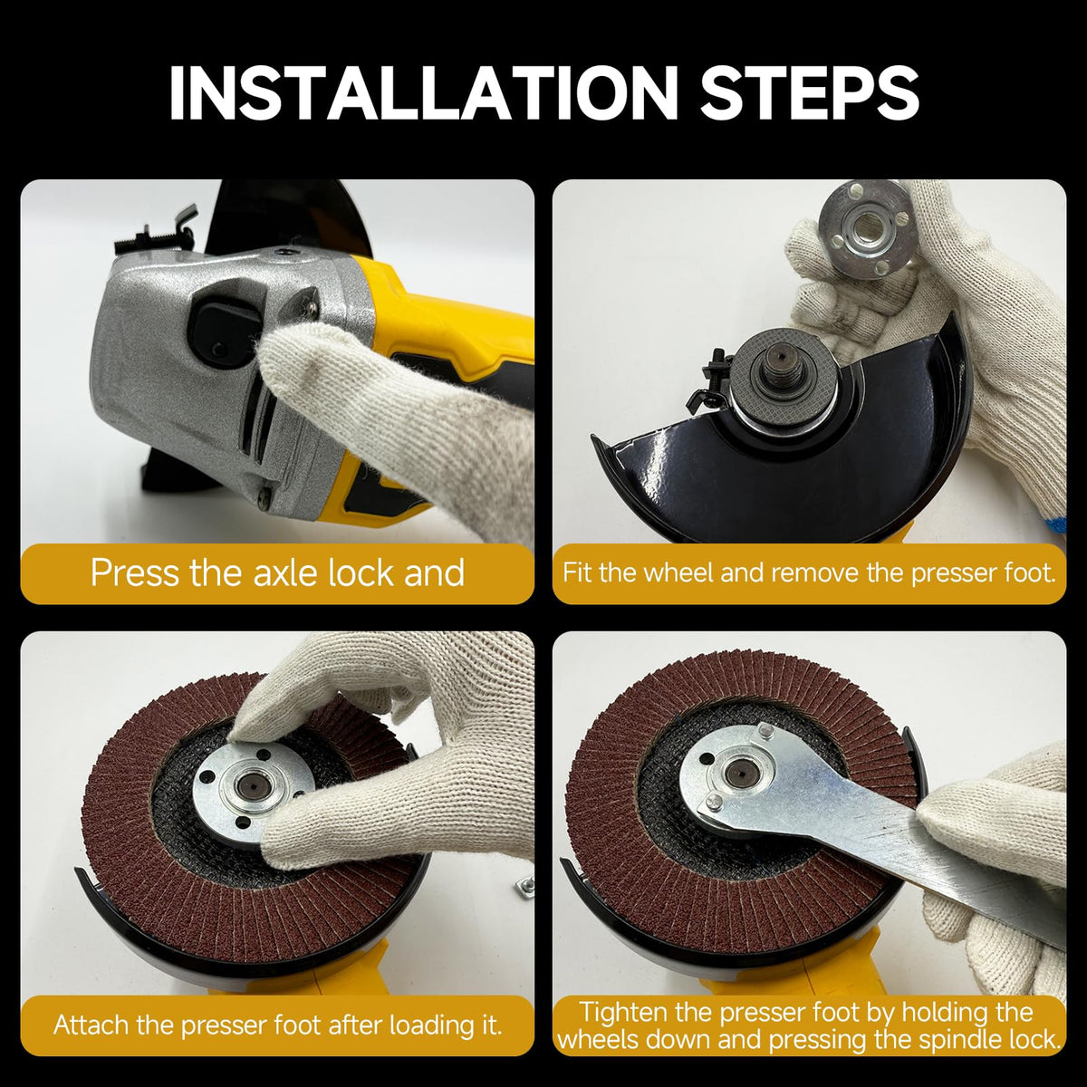 RhovixStar Cordless Angle Grinder 3/8 in | Brushless, 4-Speed, Makita 18V Compatible