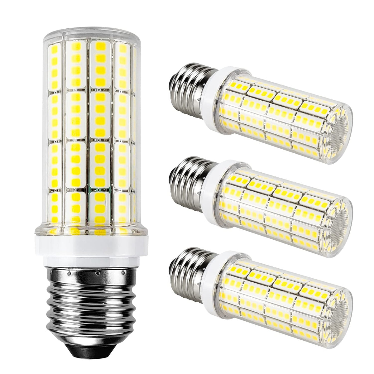 RIUVAO LED Corn Light Bulb 200W Equivalent, 2500 Lumen, 5000K Cool Daylight – Pack of 4