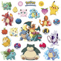 RoomMates Pokemon Iconic Peel and Stick Wall Decals – 24-Pack, Removable & Repositionable