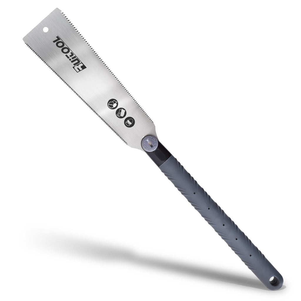 RUITOOL Japanese Pull Saw 10 Inch — Double-Edged SK5 Blade, 12-Inch Comfort Grip