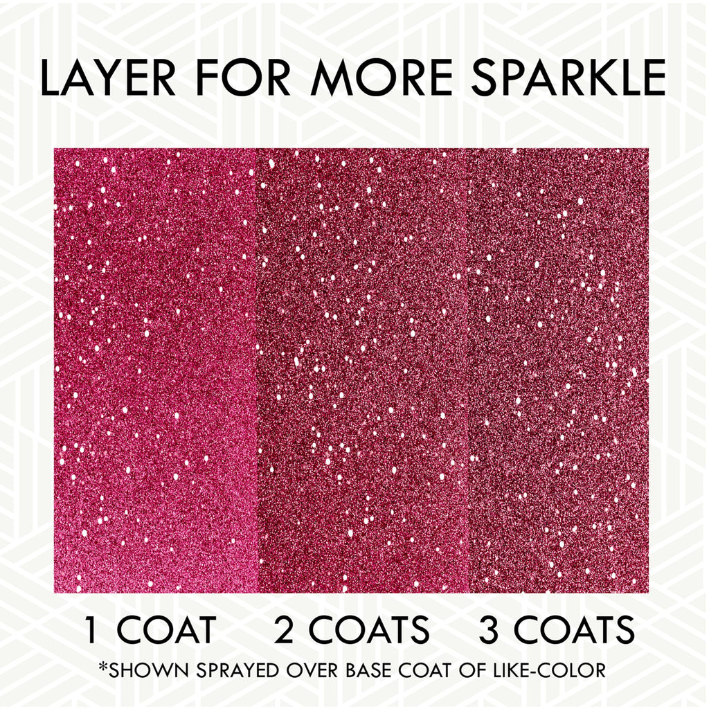 Rust-Oleum 301818 Specialty Glitter Spray Paint - Bright Pink, 10.25 oz | Bold Sparkle for Crafts