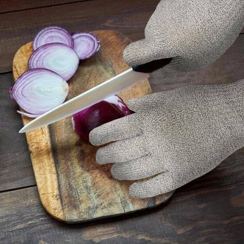 Schwer SlicePro ANSI A9 Cut Resistant Gloves – 2 Pairs, Large, Food Grade Kitchen Gloves