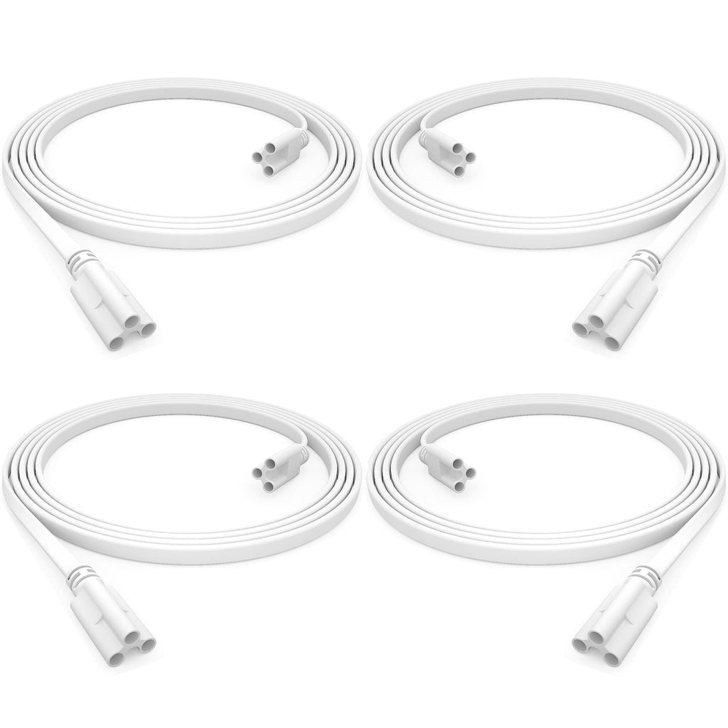 SHOPLED 4-Pack 6FT T5/T8 LED Tube Linkable Cable - Dual-Ended Connectors